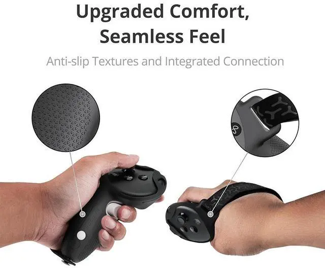 Alt view image 2 of 6 - BOBOVR G3 Controller Extended Grips Cover Silicone Controller Protector Compatible with Meta/Oculus Quest 3/Quest 3S VR
