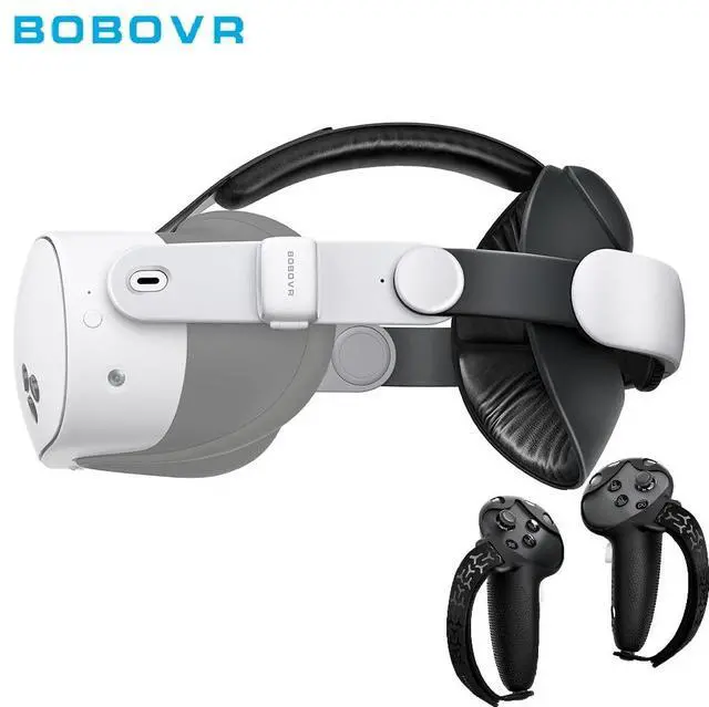 Main image of BOBOVR E3 Headstrap Suitable for Strong VR Sports Games Reduce Facial Stress with G3 Handle Protectors Compatible with Quest 3/Quest 3S VR Accessories
