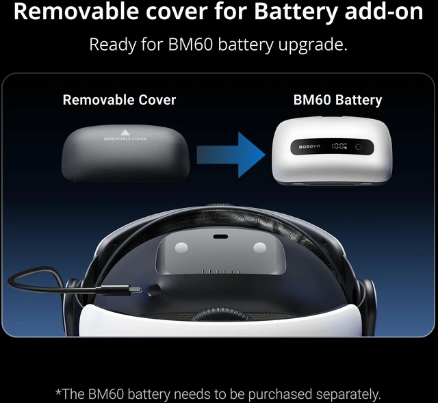 Alt view image 4 of 6 - BOBOVR M3 Head Strap Compatible with Meta Quest 3S Quest 3 Two Fit Modes Comfort Stability Suitable for a Variety of Scenarios