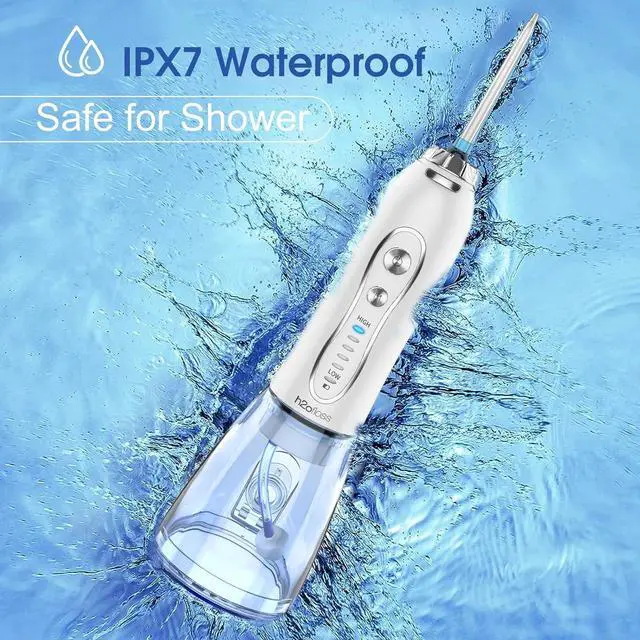 Alt view image 5 of 7 - h2ofloss Water Dental Flosser for Teeth w/ Fresh Breath Tablets Portable Oral Irrigator for Travel