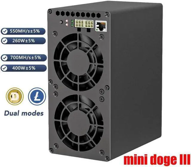 Main image of MINI-DOGE III Dogecoin Miner 650 MH/S with Power Supply