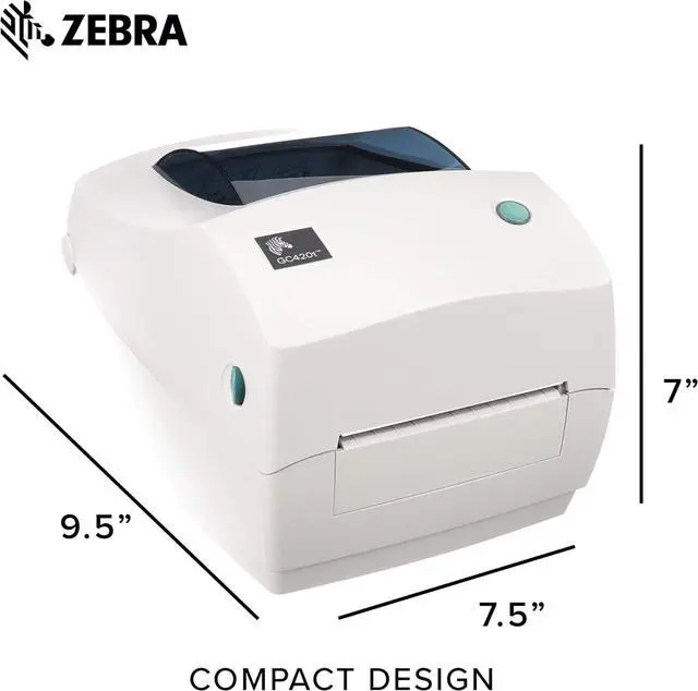 Alt view image 5 of 5 - GC420t Thermal Transfer Desktop Printer Print Width of 4 in USB Serial and Parallel Port Connectivity GC420-100510-0QB For Zebra