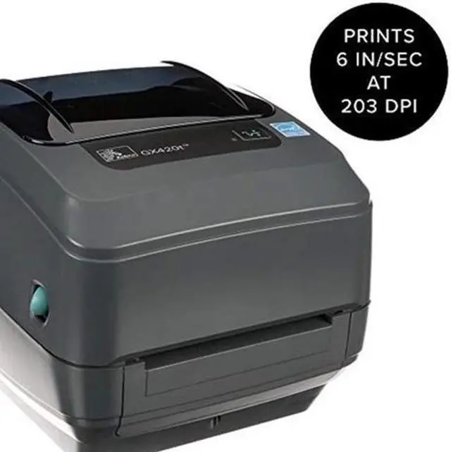 Alt view image 4 of 4 - GX420t GX42-102510-000 Direct Thermal Desktop Monochrome Printer Print