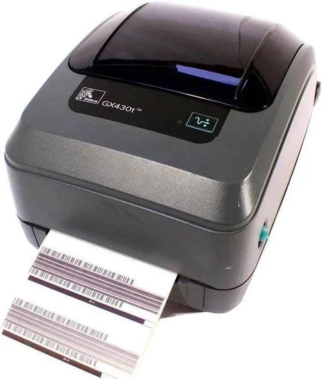 Alt view image 3 of 5 - GX430t Monochrome Thermal Transfer Desktop Printer Print Width of 4 in USB Serial and Parallel Port Connectivity GX43-102411-000