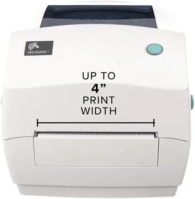 Alt view image 2 of 5 - GC420t Thermal Transfer Desktop Printer Print Width of 4 in USB Serial and Parallel Port Connectivity GC420-100510-0QB