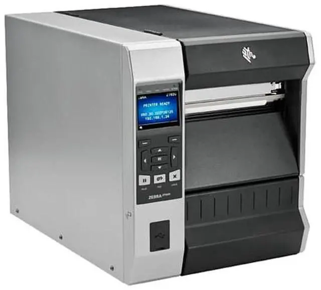 Alt view image 2 of 3 - ZT620 6" Thermal Transfer Label Printer with Color Screen, 203dpi, Serial, USB, Gigabit Ethernet, Bluetooth 4.0, USB Host, Rewind, ZPL  ZT62062-T210100Z