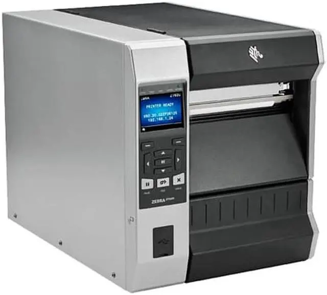 Main image of ZT620 6" Thermal Transfer Label Printer with Color Screen, 300dpi, Serial, USB, Gigabit Ethernet, Bluetooth 4.0, USB Host, Cutter, ZPL  ZT62063-T110100Z