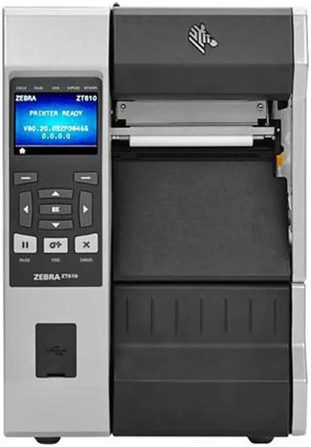 Alt view image 3 of 3 - ZT610 4" Thermal Transfer Label Printer with Color Screen, 300dpi, Serial, USB, Gigabit Ethernet, Bluetooth 4.0, USB Host, Cutter, ZPL - ZT61043-T110100Z