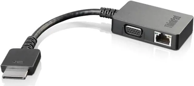 Alt view image 2 of 7 - Lenovo 4X90J31060 OneLink+ to VGA/RJ45 Adapter