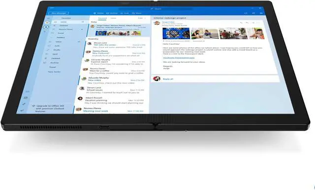 Alt view image 14 of 20 - Lenovo ThinkPad X1 Fold Gen 1 Intel Core i5-L16G7 8 GB LPDDR4X Memory 512 GB PCIe SSD Intel UHD Graphics 13.3" 10-point Multi-touch 2048 x 1536 Foldable 2-in-1 Laptop Windows 10 Pro 64-bit 20RK000NUS