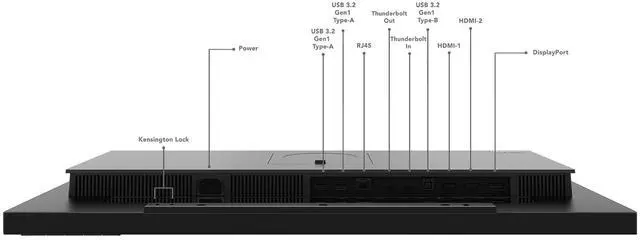 Alt view image 14 of 20 - Lenovo ThinkVision P27u-20 27" 4K UHD IPS WLED LCD DisplayHDR 400 Monitor - 16:9 - Raven Black