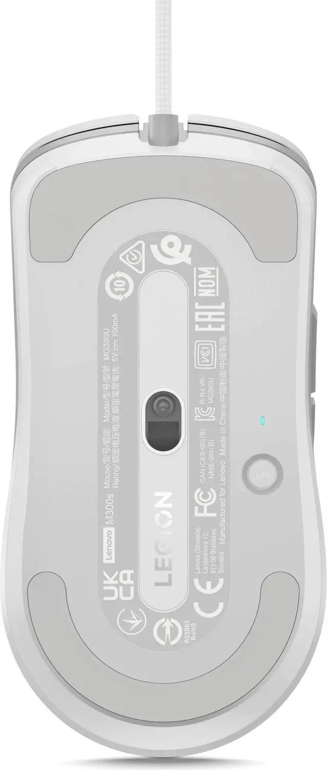 Alt view image 7 of 7 - Lenovo Legion M300s RGB Gaming Mouse (Glacier White), For Gaming