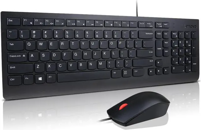 Alt view image 2 of 13 - Lenovo Essential Wired Combo Keyboard and Mouse (French Canadian 058)