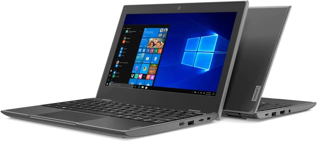 Alt view image 6 of 7 - Lenovo 100e Windows 2nd Gen 81M80035US 11.6" Netbook - HD - 1366 x 768 - Intel Celeron N4020 Dual-core (2 Core) 1.10 GHz - 4 GB RAM - 64 GB Flash Memory - Gray - Windows 10 Pro - Intel UHD Graphi