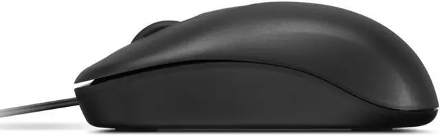 Alt view image 4 of 7 - Lenovo 100 Wired USB Computer Mouse for PC, Laptop, Computer with Windows - Full-Size - Ambidextrous Design - 3 Buttons - Red Optical Sensor - Black