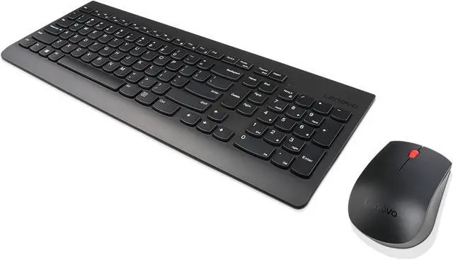 Alt view image 8 of 8 - Lenovo 510 Wireless Keyboard & Mouse Combo, 2.4 GHz Nano USB Receiver, Full Size, Island Key Design, Left or Right Hand, 1200 DPI Optical Mouse, GX30N81775, Black