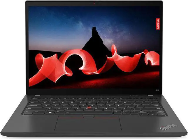 Main image of Lenovo ThinkPad T14 Gen 4 Touch Screen Laptop, Intel i7-1365U vPro, 14" WUXGA IPS Touch, UHD Graphics, 16GB Memory, 512GB SSD, Windows 11 Pro - 21HD0072US