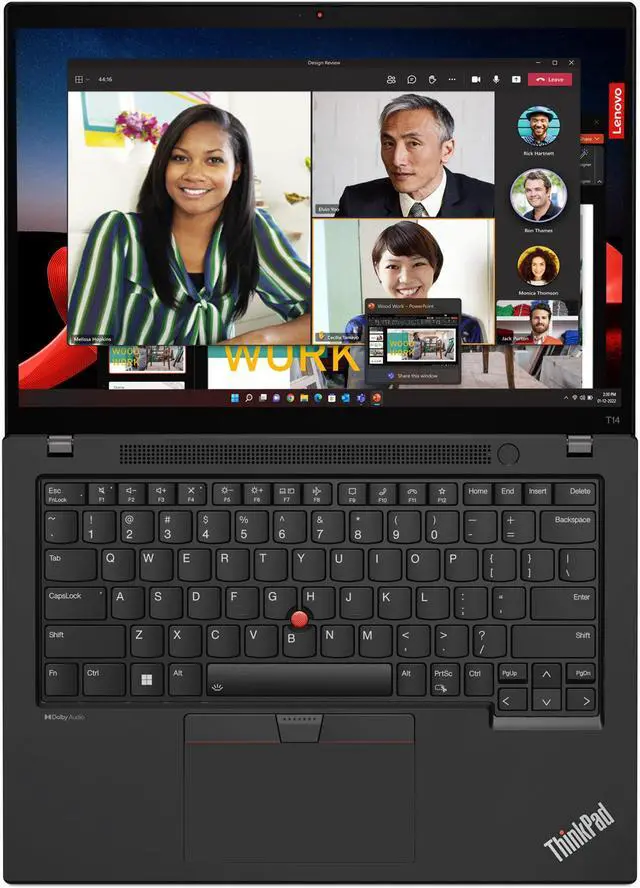 Alt view image 6 of 7 - Lenovo ThinkPad T14 Gen 4 Touch Screen Laptop, Intel i7-1365U vPro, 14" WUXGA IPS Touch, UHD Graphics, 16GB Memory, 512GB SSD, Windows 11 Pro - 21HD0072US