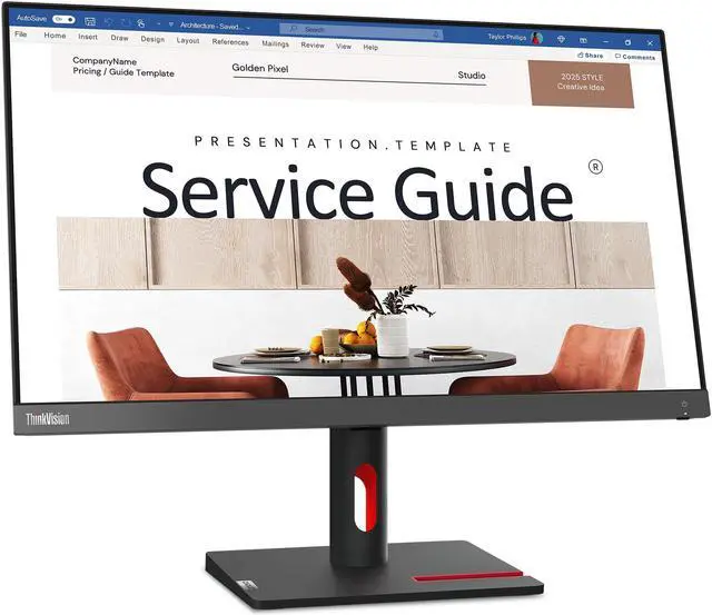 Alt view image 2 of 20 - Lenovo ThinkVision S24i-30 23.8 inch Monitor