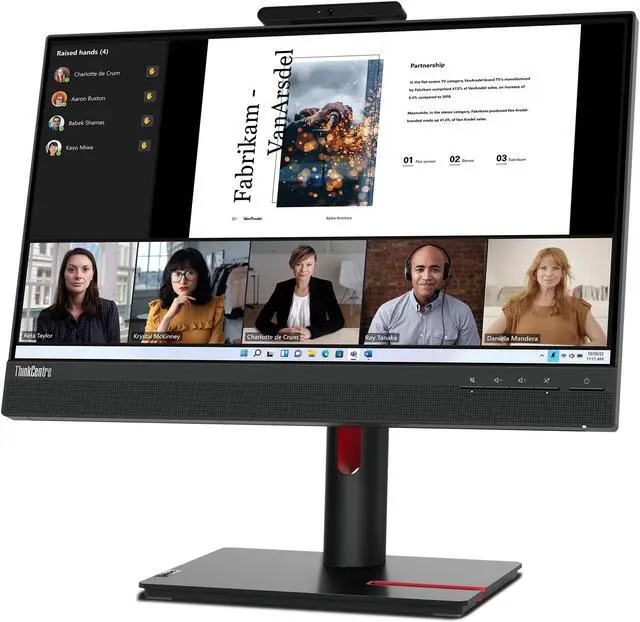 Alt view image 10 of 20 - Lenovo ThinkCentre Tiny-In-One 22 inch Gen 5 non touch Monitor