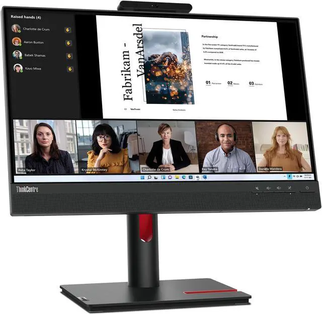 Alt view image 9 of 20 - Lenovo ThinkCentre Tiny-In-One 22 inch Gen 5 non touch Monitor
