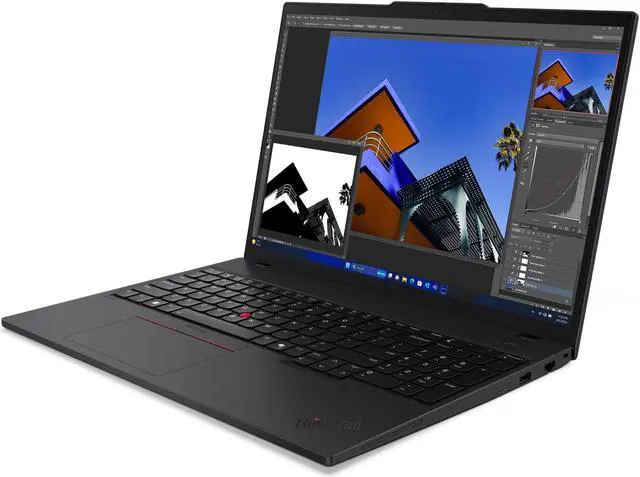 Alt view image 3 of 8 - Lenovo ThinkPad T16 Gen 3 Intel Laptop, 16" IPS 60Hz, vPro®, Graphics, 32GB, 1TB SSD