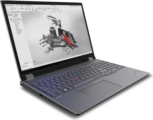 Alt view image 2 of 7 - Lenovo ThinkPad P16 Gen 2 Intel Laptop, 16" IPS LED Backlight, i7-14700HX, NVIDIA RTX 3500 Ada Generation Laptop GPU 12GB GDDR6, 64GB, 1TB SSD