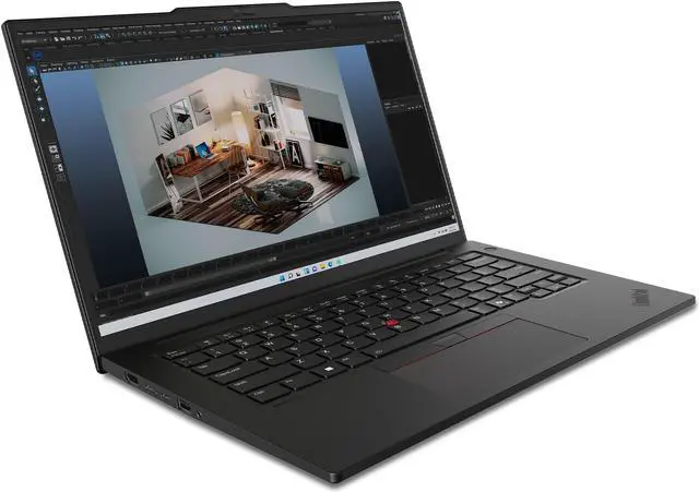 Alt view image 2 of 7 - Lenovo ThinkPad P14s Gen 5 Intel Laptop, 14.5" IPS  60Hz,Intel Core Ultra 5 125H,16GB, RTX 500 Ada Generation  GPU 4GB GDDR6, 512GB SSD,Win 11 Pro