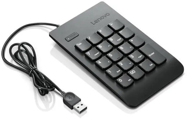 Alt view image 11 of 12 - Lenovo Kbd_Bo Num Keypad 1 Numeric Keypad Usb Universal Black