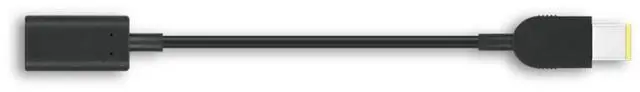 Alt view image 6 of 6 - Lenovo USB-C to Slim-tip Cable Adapter - For USB Device - Black