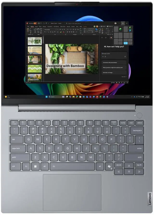 Alt view image 6 of 7 - Lenovo ThinkBook 14 Gen 9 AMD Laptop, 14" IPS 60Hz, Ryzen 5 220, 16GB, 256GB SSD
