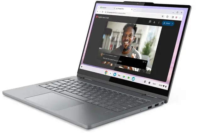Alt view image 2 of 7 - Lenovo Chromebook Plus 2-in-1 Laptop, 14" IPS Glass,Intel Core 3 N355,8GB, Graphics, 128GB,Chromeos