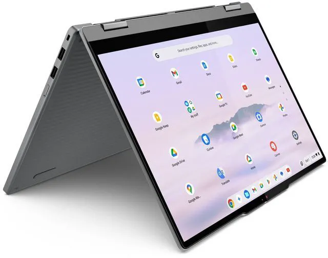 Alt view image 3 of 7 - Lenovo Chromebook Plus 2-in-1 Laptop, 14" IPS Glass,Intel Core 3 N355,8GB, Graphics, 128GB,Chromeos