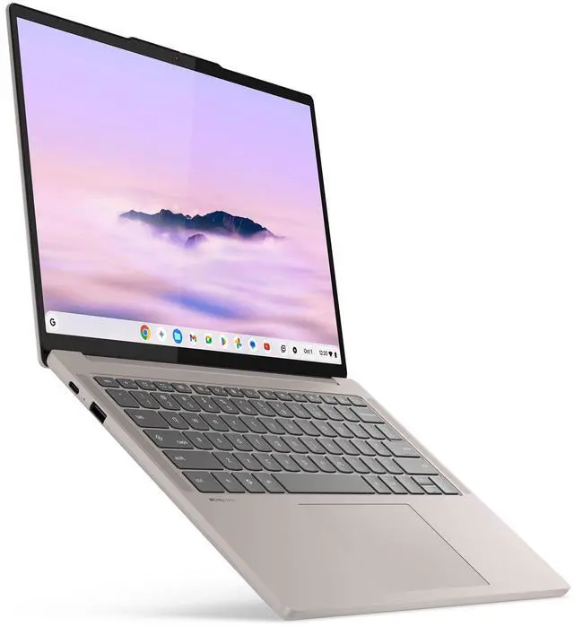 Alt view image 2 of 7 - Lenovo Chromebook Plus Laptop, 14" Glass, MediaTek Kompanio Ultra 910, 16GB, 256GB