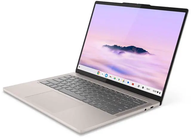 Alt view image 3 of 7 - Lenovo Chromebook Plus Laptop, 14" Glass, MediaTek Kompanio Ultra 910, 16GB, 256GB