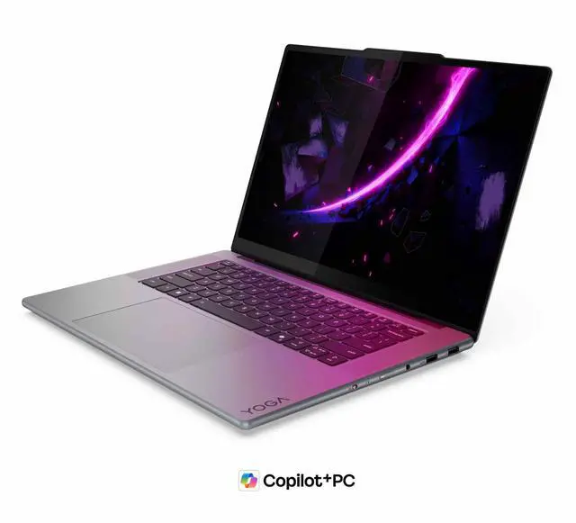 Alt view image 3 of 7 - Lenovo Yoga Pro 7i Aura Edition Laptop, 15.3" Glass,Intel Core Ultra 9 386H,32GB, RTX 5060 GPU 8GB GDDR7, 1TB SSD,Win 11 Pro