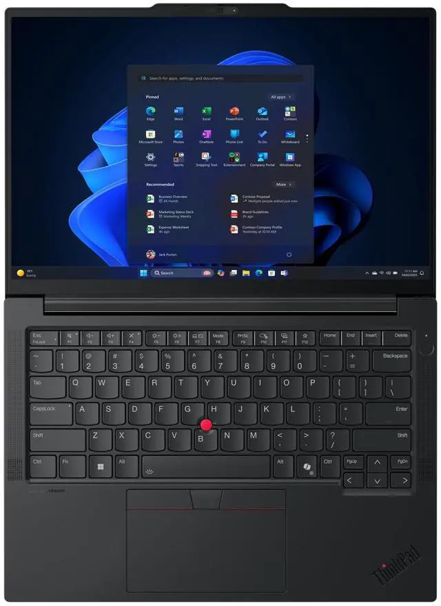 Alt view image 4 of 7 - Lenovo ThinkPad E14 Gen 7 Intel Laptop, 14" IPS 60Hz, Intel Core Ultra 7 255H, 32GB, 1TB SSD