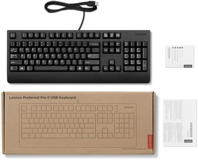 Alt view image 4 of 4 - Lenovo Preferred Pro II USB Keyboard AI - French
