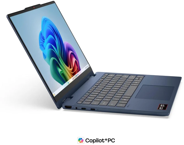 Alt view image 13 of 14 - Lenovo IdeaPad 5 2-in-1, Laptop, AMD Ryzen AI 5-430, 16 GB DDR5 RAM, 512 GB PCIe SSD, 14" WUXGA (1920x1200) Touchscreen, AMD Radeon 840M, Backlit Keyboard, W11 Home, Cosmic Blue, Pen + Traix MousePad