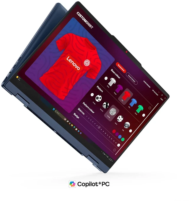 Alt view image 10 of 14 - Lenovo IdeaPad 5 2-in-1, Laptop, AMD Ryzen AI 5-430, 16 GB DDR5 RAM, 512 GB PCIe SSD, 14" WUXGA (1920x1200) Touchscreen, AMD Radeon 840M, Backlit Keyboard, W11 Home, Cosmic Blue, Pen + Traix MousePad