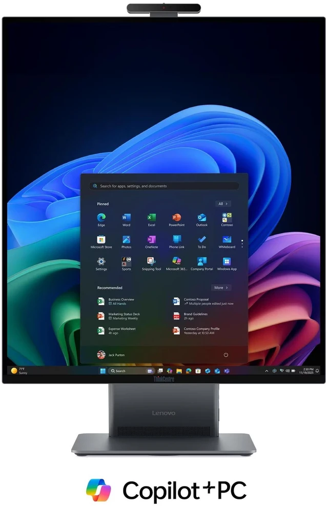 Main image of Lenovo ThinkCentre X AIO Aura Edition Intel Desktop, 27.6" IPS 60Hz, Intel Core Ultra 5 325, 16GB, 512GB SSD