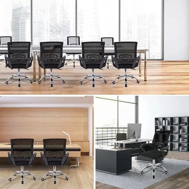 Alt view image 2 of 7 - Black Metal Ergonomic Design Office Chair Gaming Chair,Adjustable Height With Heavy Duty Metal Base and Casters