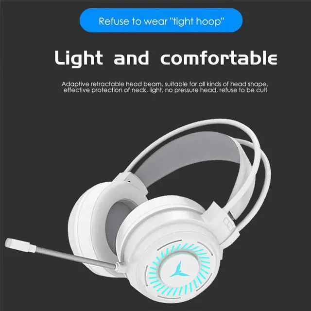 Alt view image 2 of 5 - 2021 new Headset headset with microphone H200RGB gaming headset desktop computer headset wired gaming headset