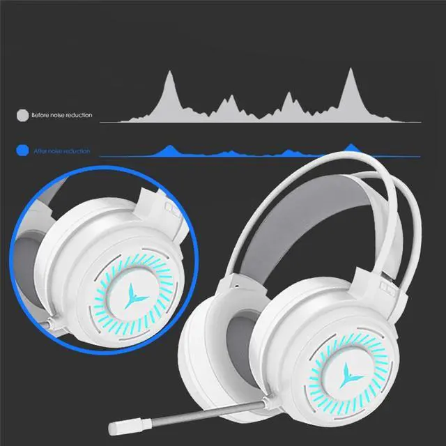 Alt view image 4 of 5 - 2021 new Headset headset with microphone H200RGB gaming headset desktop computer headset wired gaming headset