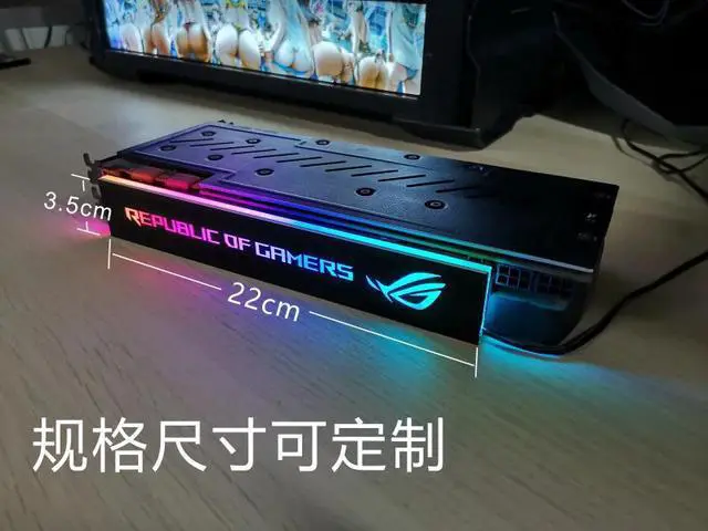 Alt view image 2 of 5 - Customization Light Panel, GPU Side Plate, Power panel, 5V A-RGB 3PIN / 12V RGB 4PIN Motherboard AURA SYNC Customizable picture