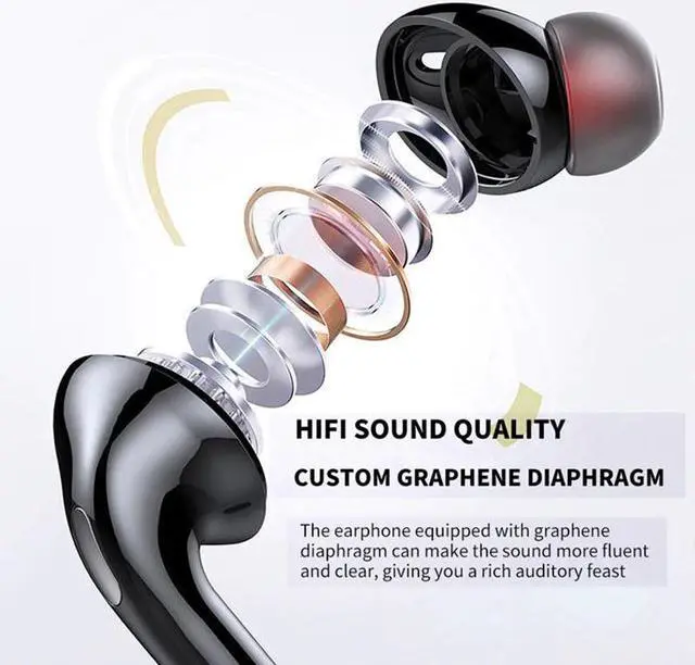 Alt view image 4 of 5 - 100 hours Wireless Earphone Bluetooth Magnetic Neckband Headphone IPX5 Waterproof Sport Headset Noise Cancelling Micophone