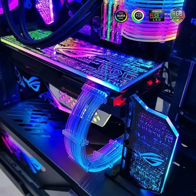 Main image of RGB Panel Streamer Lamp Board For Computer Case / PSU/ GPU AURA 12V/5V/Colorful Optional Faith Luminous Customizable