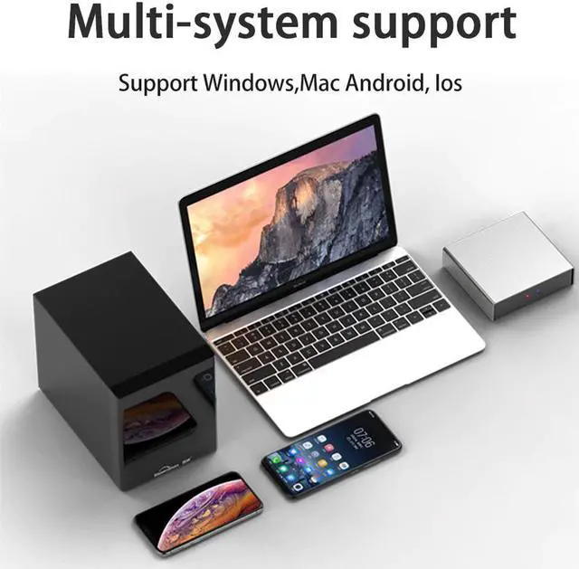 Alt view image 4 of 5 - Disks HDD Enclosure 3.5'' NAS Disk Box Gigabit Ethernet Max 70MB/s Wireless Speed External USB3.0 LAN Port Exclusive App