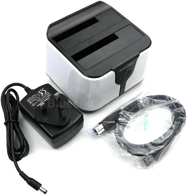 Alt view image 3 of 5 - bay hdd docking station clone function sata 2 hd case 3.5 2.5inch usb3.0 5 gbps 4TB hard disk box HDD SSD read data device