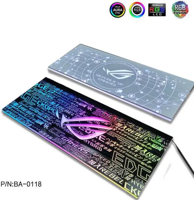 Alt view image 5 of 5 - RGB Panel Streamer Lamp Board For Computer Case / PSU/ GPU AURA 12V/5V/Colorful Optional Faith Luminous Customizable